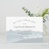 マウンテンリッジお祝い結婚式招待状 招待状 (スタンド正面)