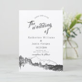 マウンテンリトリート素朴結婚式招待状 (スタンド正面)