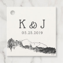 マウンテンリトリート結婚ラスティックモノグラム