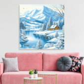 マウンテンリトリート キャンバスプリント (インサイチュ (リビング))