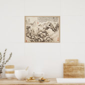 "マウンテンリトリート"中国のヴィンテージアートプリント ポスター (キッチン)