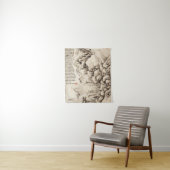 「マウンテンリトリート」中国のヴィンテージランドスケープ タペストリー (インサイチュ)