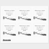 マウンテンリトリート⎢差出人住所シール スクエアシール (シート)