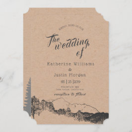 マウンテンリトリート |結婚式招待状 招待状