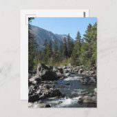 マウンテンリバーの険しい風景の写真 ポストカード (正面/裏面)