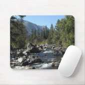 マウンテンリバーの険しい風景の写真 マウスパッド (マウス)