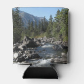 マウンテンリバーの険しい風景の写真 缶クーラー (裏面)