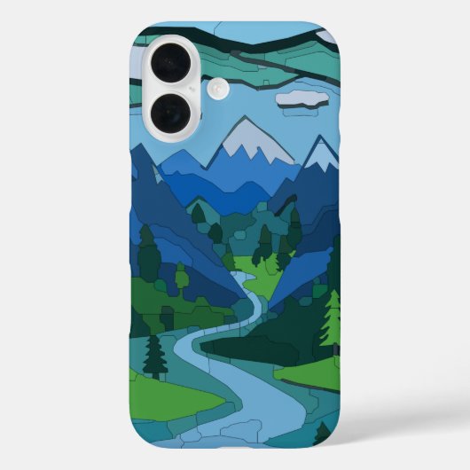 マウンテンリバーバレー切り出し Case-Mate iPhoneケース (裏面)