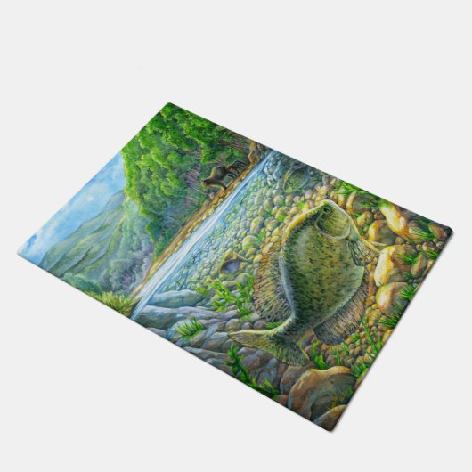 マウンテンリバーフィッシュ ドアマット (アングル)