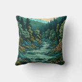 マウンテンリバーランドスケープ クッション (裏面)