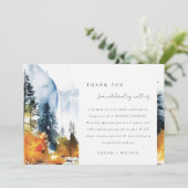 マウンテンリバー秋ウィンターランドスケープ結婚ズ サンキューカード (スタンド正面)