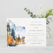 マウンテンリバー秋ウィンターランドスケープ結婚ズ 招待状 (スタンド正面)