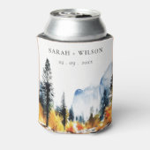 マウンテンリバー秋ウィンターランドスケープ結婚ズ 缶クーラー (缶裏面)