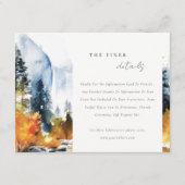 マウンテンリバー秋ランドスケープ結婚ズ詳細 エンクロージャーカード (正面)