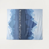 マウンテンリフレクションデザインウォールタペストリー タペストリー (正面(横))