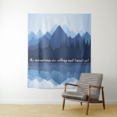 マウンテンリフレクションデザインウォールタペストリー タペストリー (インサイチュ)