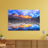 マウンテンリフレクション，カリフォルニア キャンバスプリント (インサイチュ (リビング))