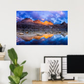 マウンテンリフレクション，カリフォルニア ポスター (ホームオフィス)