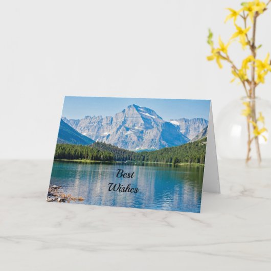 マウンテンレイクおめでとう結婚のカード カード (黄色い花)