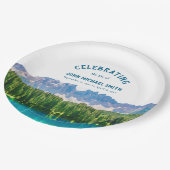 マウンテンレイクお祝いオブライフ葬儀 ペーパープレート (アングル)