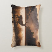 マウンテンレイクの巨大な鹿 アクセントクッション (正面(垂直))