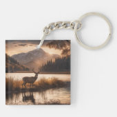 マウンテンレイクの巨大な鹿 キーホルダー (裏面)