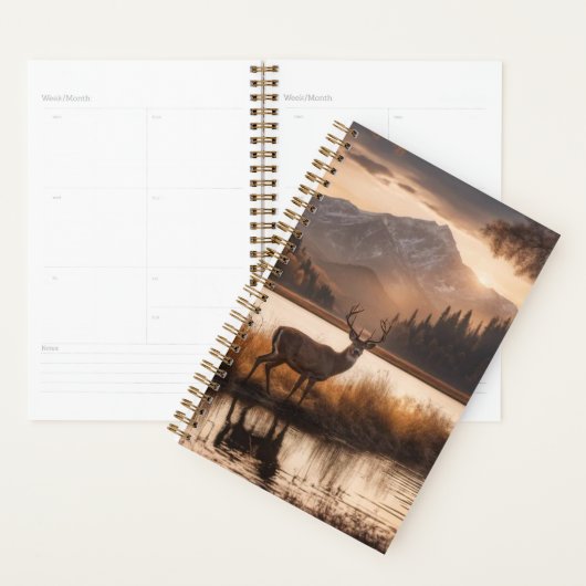 マウンテンレイクの巨大な鹿 プランナー手帳 (ディスプレー)