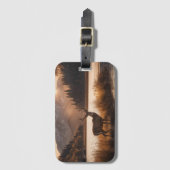 マウンテンレイクの巨大な鹿 ラゲッジタグ (正面縦)