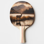 マウンテンレイクの巨大な鹿 卓球ラケット (裏面)