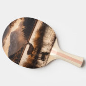 マウンテンレイクの巨大な鹿 卓球ラケット (横)