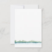 マウンテンレイクの結婚式の出欠確認カード 招待状 (裏面)