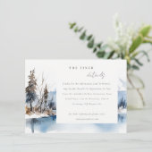 マウンテンレイクウィンターランドスケープ結婚ズ詳細 エンクロージャーカード (スタンド正面)