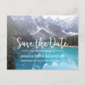マウンテンレイクウェディング日付を保存 案内ポストカード (正面)