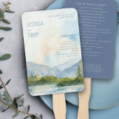 マウンテンレイクウォーターカラーダスティブループログラム ハンドファン