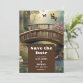 マウンテンレイクウォーターカラーツリー結婚ズ セーブザデート (スタンド正面)