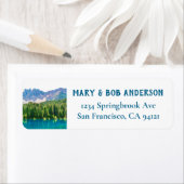 マウンテンレイクウォーターカラー差出人住所ラベル ラベル (インサイチュ)