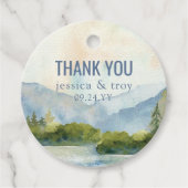 マウンテンレイクウォーター結婚カラー フェイバータグ (正面)