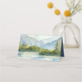 マウンテンレイクウォーター結婚カラー プレイスカード (裏面)