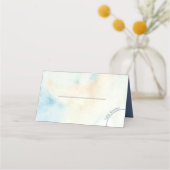 マウンテンレイクウォーター結婚カラー プレイスカード (正面)