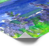 マウンテンレイクカタマランウォーター絵画カラー ポスター (角)