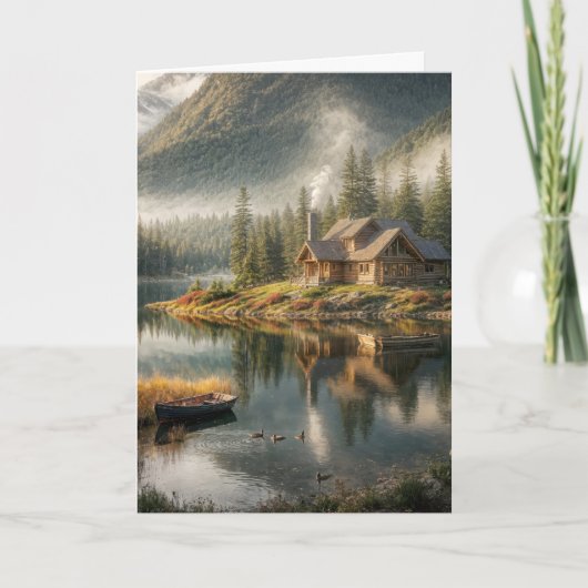 マウンテンレイクキャビンお父さんの日 カード (正面)