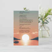 マウンテンレイクサイドフォレストアウトドアレイク結婚ズ エンクロージャーカード (スタンド正面)