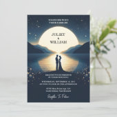 マウンテンレイクサイドフォレストアウトドアレイク結婚ズ 招待状 (スタンド正面)