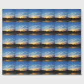 マウンテンレイクサンセット ラッピングペーパー (フラット)