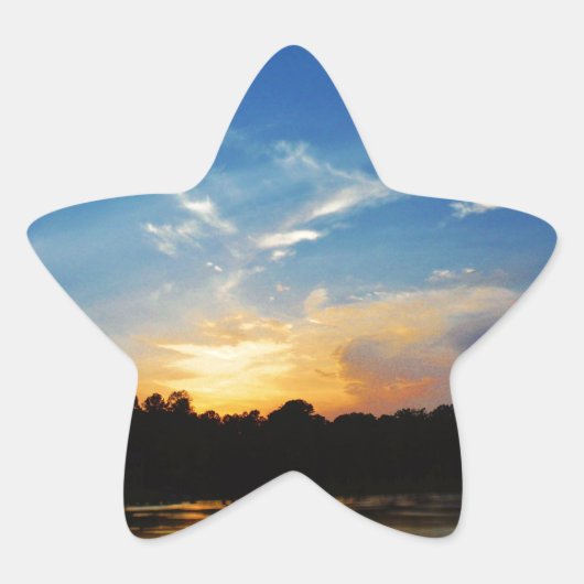 マウンテンレイクサンセット 星シール (正面)
