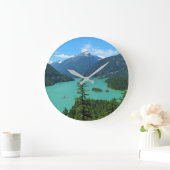 マウンテンレイクシーナリーインワシントン ラージ壁時計 (ホーム)