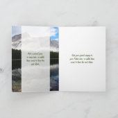 マウンテンレイクシーンフォトファーザーズデイカード カード (内部)