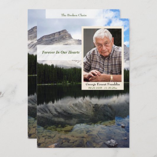 マウンテンレイクシーン記念カード（写真付き） プログラム (正面/裏面)