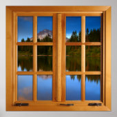 マウンテンレイクスクエアフェイクウインドウイリューション ポスター (正面)