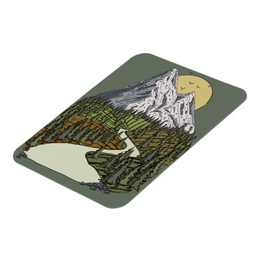 マウンテンレイクセレニティ：サンセットアドベンチャー待ち マグネット (左側)